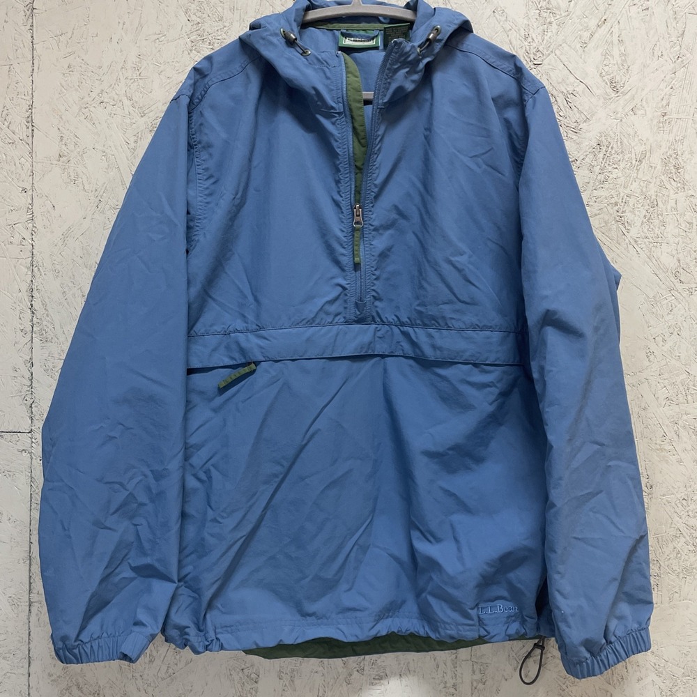 Vintage L.L.Bean Mountain Anorak Jacket Mens L Windbreaker Water Resistant